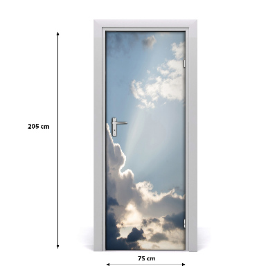 Samoljepljiva folija za vrata Oblaci na nebu