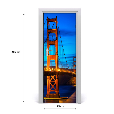 Samoljepljiva tapeta za vrata Most San Francisco