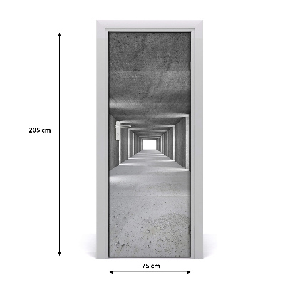 Naljepnica za vrata Betonski tunel