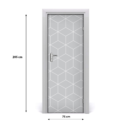 Folija za vrata Geometrijska pozadina