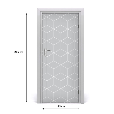 Folija za vrata Geometrijska pozadina