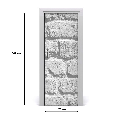 Samoljepljiva tapeta za vrata Zid od cigli