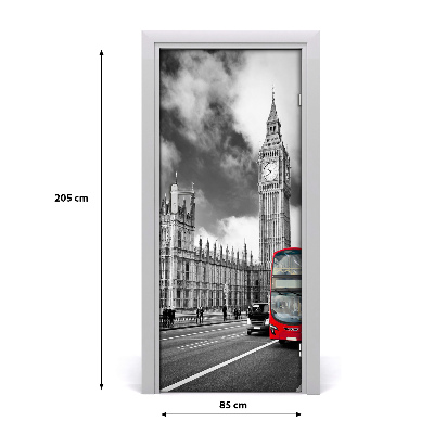 Samoljepljiva folija za vrata Big Ben London