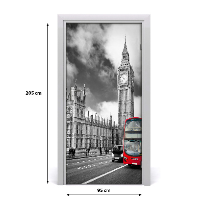 Samoljepljiva folija za vrata Big Ben London