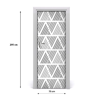 Samoljepljiva folija za vrata Geometrijska pozadina