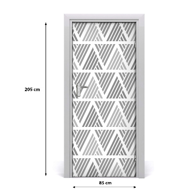 Samoljepljiva folija za vrata Geometrijska pozadina