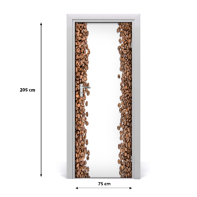 Samoljepljiva folija za vrata Zrna kave