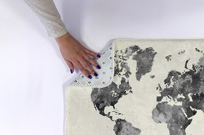 Kupaonski tepih Karta Svijeta