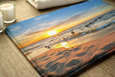 Kupaonski tepih Zalazak Sunca Na Plaži