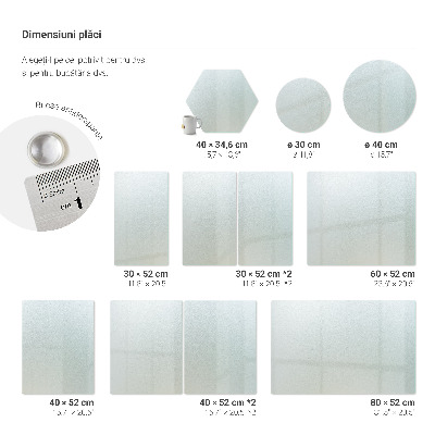 Daska za rezanje Šesterokutna poluprozirna