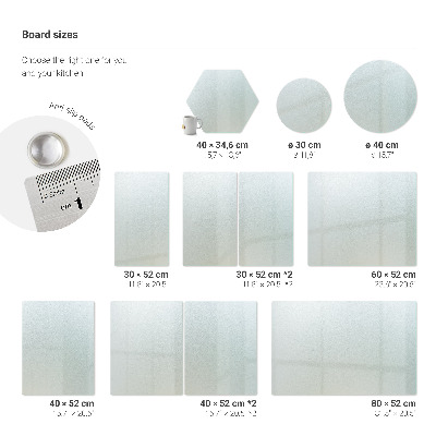 Daska za rezanje Šesterokutna poluprozirna