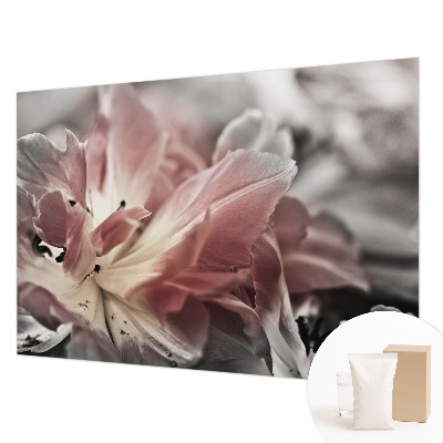 Foto tapeta za zid s pastelним cvjetnim motivom