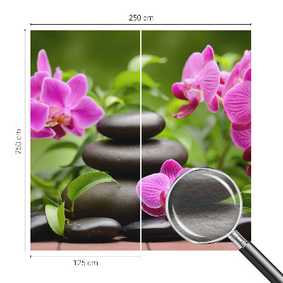 Zidna fototapeta od flisa Kamenje orhideja