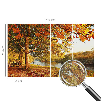 Zidna fototapeta s motivom obalne jeseni