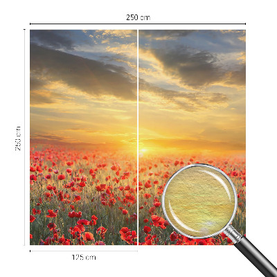 Foto tapeta za spavaću sobu s motivom polja maka