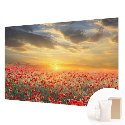Foto tapeta za spavaću sobu s motivom polja maka