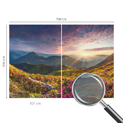 Moderna fototapeta s prikazom planinske panorame