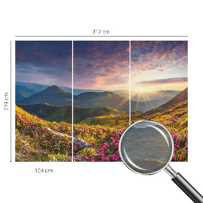 Moderna fototapeta s prikazom planinske panorame