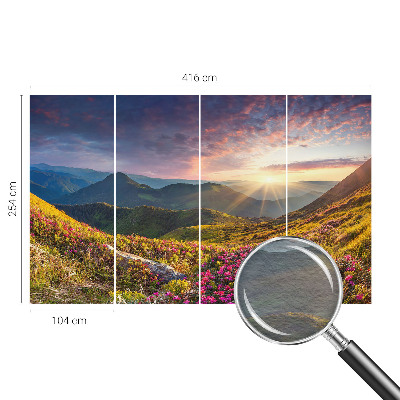 Moderna fototapeta s prikazom planinske panorame
