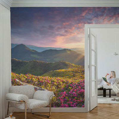 Moderna fototapeta s prikazom planinske panorame