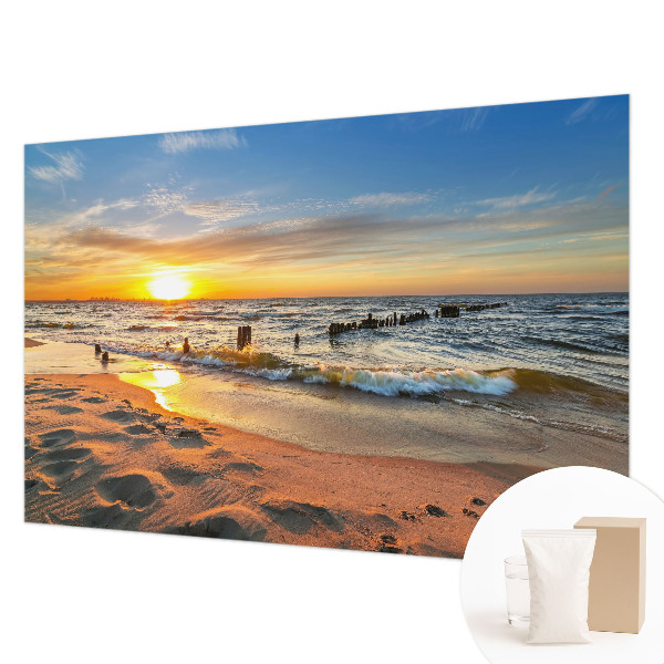 Fototapeta za zid sa motivom zalaska sunca na plaži