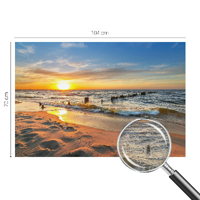 Fototapeta za zid sa motivom zalaska sunca na plaži