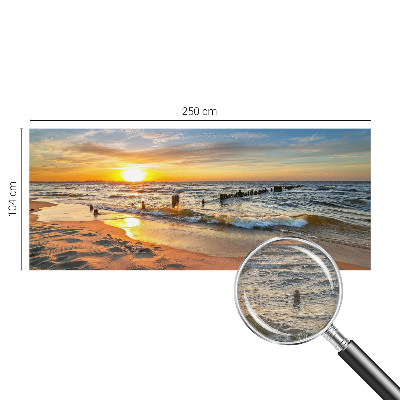 Fototapeta za zid sa motivom zalaska sunca na plaži