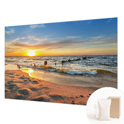 Fototapeta za zid sa motivom zalaska sunca na plaži