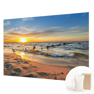 Fototapeta za zid sa motivom zalaska sunca na plaži