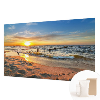 Fototapeta za zid sa motivom zalaska sunca na plaži