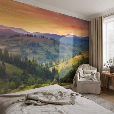 Vlies fototapeta za dječju sobu s motivom planinskog krajolika