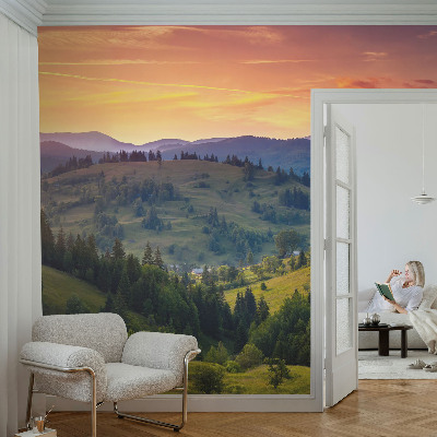 Vlies fototapeta za dječju sobu s motivom planinskog krajolika