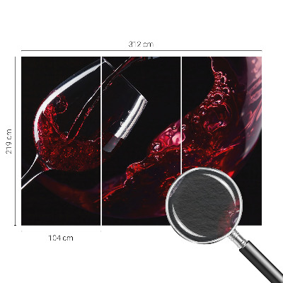 Zidna fototapeta od flisa s motivom crnog vina