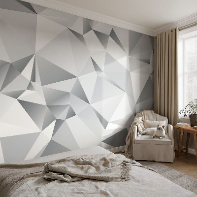 Zidna foto tapeta s apstraktnim geometrijskim motivom