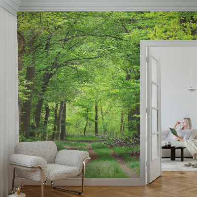 Zidna fototapeta od flisa s motivom šumske staze