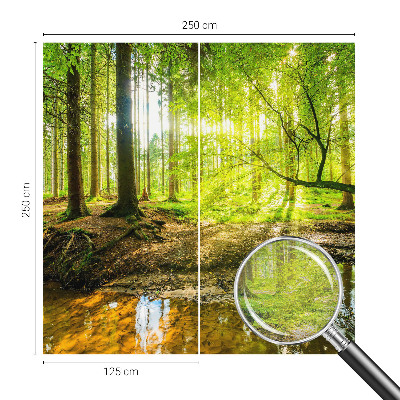 Foto tapeta za spavaću sobu sa motivom zelenog krajolika