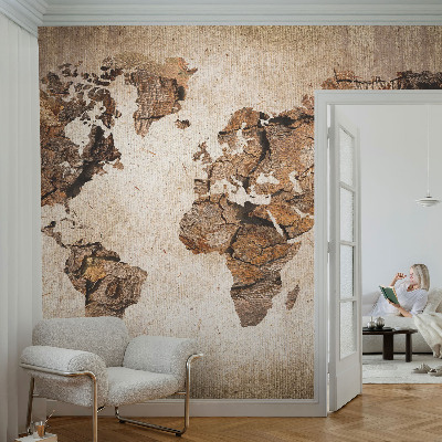 Moderna fototapeta s motivom drvene karte