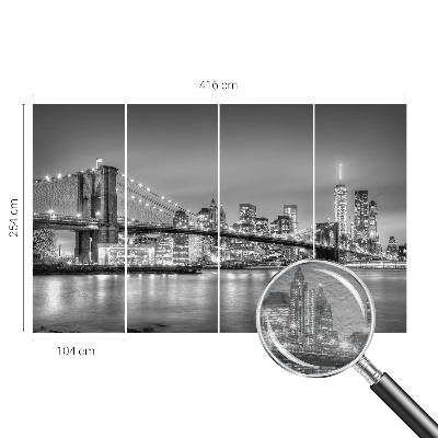 Vlies fototapeta s motivom mosta modernog metropolisa
