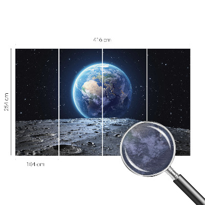 Zidna fototapeta od flisa s uzorkom kozmičke panorame