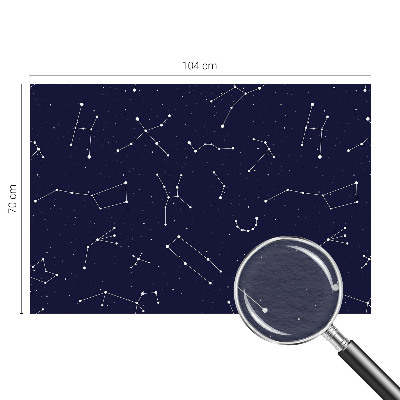 Zidna fototapeta od flisa s motivom noćnog neba s astro detaljima