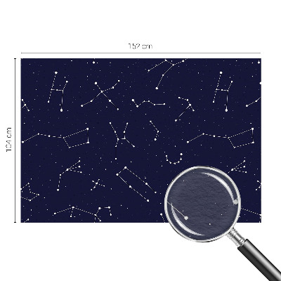 Zidna fototapeta od flisa s motivom noćnog neba s astro detaljima