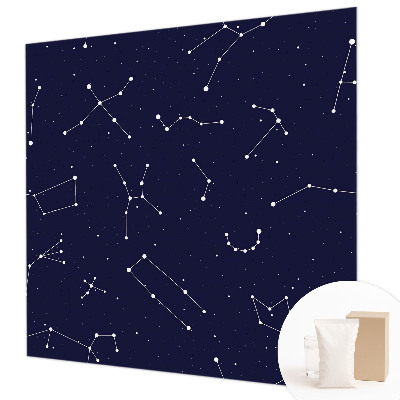 Zidna fototapeta od flisa s motivom noćnog neba s astro detaljima