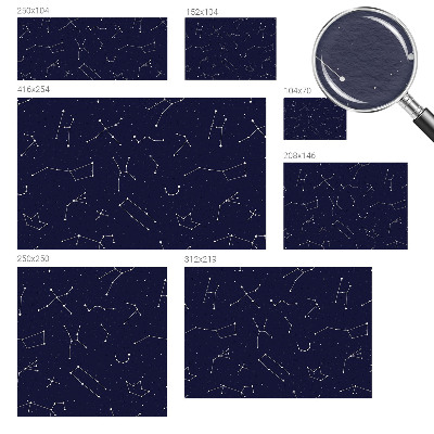Zidna fototapeta od flisa s motivom noćnog neba s astro detaljima