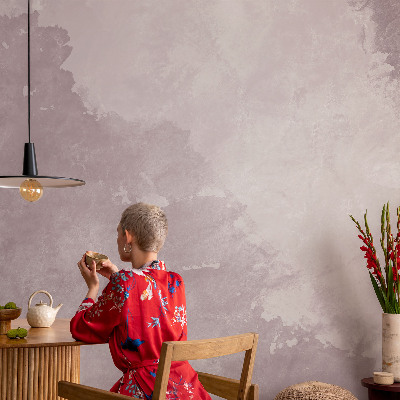 Foto tapeta za dnevni boravak s motivom ljubičaste apstrakcije