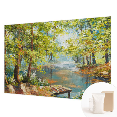 Moderna fototapeta s motivom idiličnog jezera