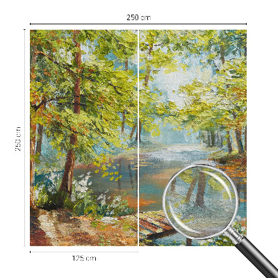 Moderna fototapeta s motivom idiličnog jezera