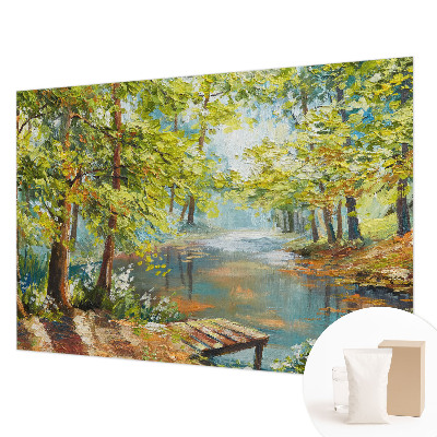 Moderna fototapeta s motivom idiličnog jezera