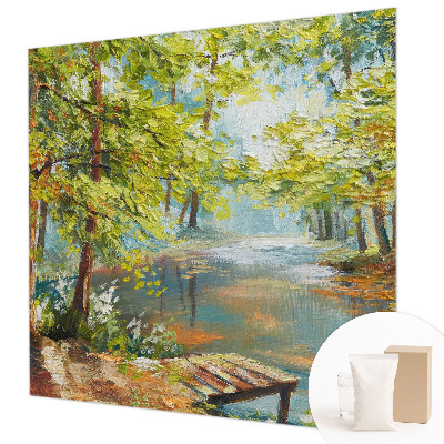 Moderna fototapeta s motivom idiličnog jezera