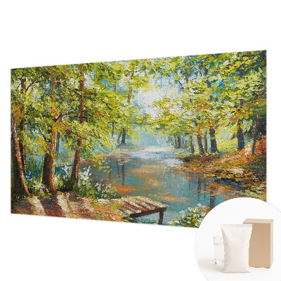 Moderna fototapeta s motivom idiličnog jezera