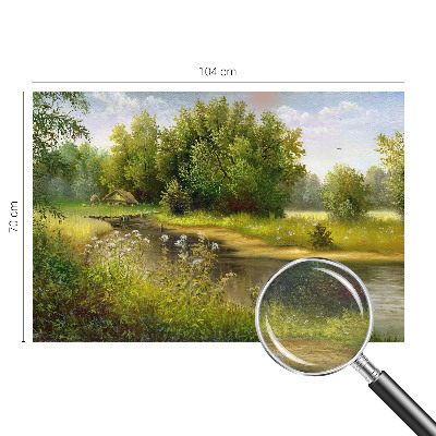 Zidna dekoracija fototapeta s motivom seoskog krajolika